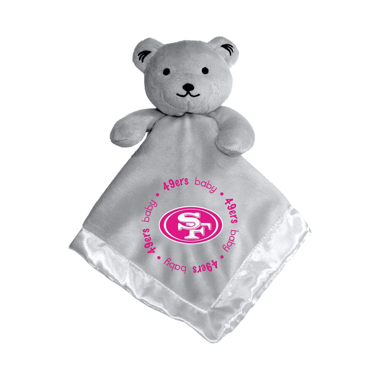 BabyFanatic Gray Security Bear - NFL San Francisco 49ers - Officially Licensed Snuggle Buddy